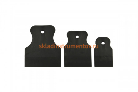 Набор резиновых шпателей КЕДР черные, 3шт, 40-60-80мм 084-2003 28136