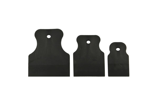 Набор резиновых шпателей КЕДР черные, 3шт, 40-60-80мм 084-2003 28136