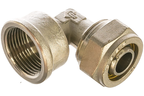 Уголок соединительный (20 мм; 3/4"; цанга-гайка) для трубопровода Зубр 51410-20-3/4