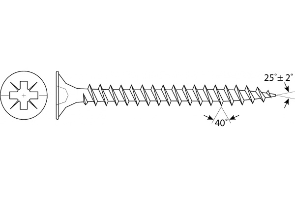 Универсальные шурупы Зубр для дерева ДСП ДВП желтопассивированные PZ 3.5x45 мм ТФ7 65 шт. 4-300397-35-045