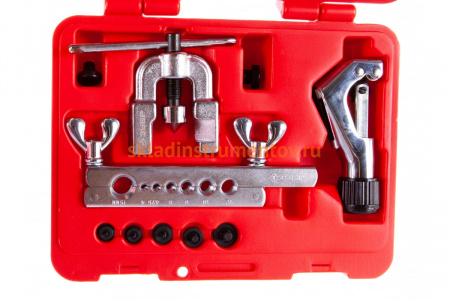 Набор для резки, развальцовки и расширения под пайку труб с толщиной стенки до 1мм, в боксе Зубр "МАСТЕР" УНИВЕРСАЛ 23616-H10