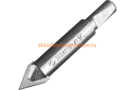 Сверло центрирующее ЭКСПЕРТ (10 мм; ВК8; шестигранный хвостовик) для кольцевых коронок-чашек 33360-хх, 33361-хх Зубр 33364