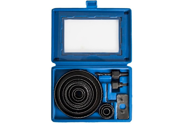 Набор HCS коронок 12 шт + 2 адаптера ПРАКТИКА 773-279