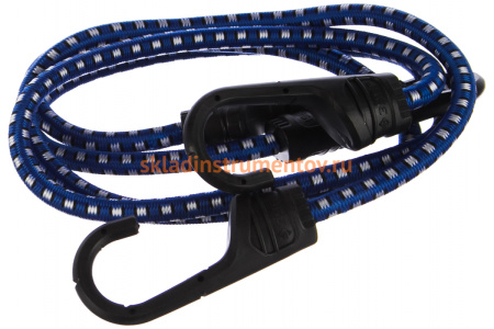 Шнур Зубр "ЭКСПЕРТ" резиновый крепежный пластиковые крюки со стальным сердечником, 80 см, d 8 мм, 2 шт 40508-080