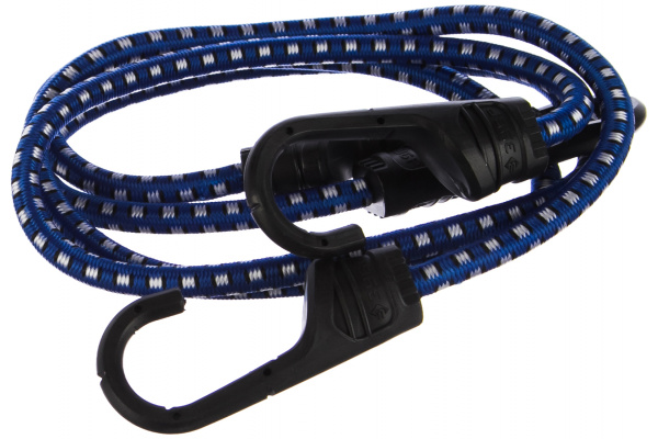 Шнур Зубр "ЭКСПЕРТ" резиновый крепежный пластиковые крюки со стальным сердечником, 80 см, d 8 мм, 2 шт 40508-080