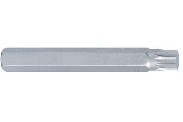 Вставка бита торцевая 10 мм, SPLINE, М08, L = 80 мм KING TONY 168008M