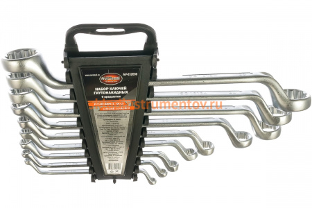 Набор гнутонакидных ключей 6-32мм 9 предметов AV Steel AV-032090