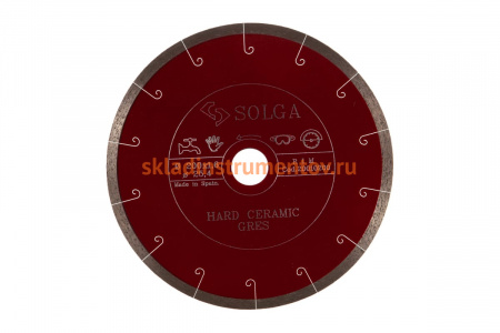 Диск алмазный сплошной (200х25,4 мм) HARD CERAMICS Solga Diamant 20010200