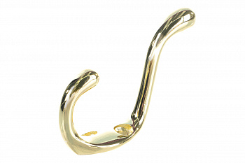 Мебельный крючок JET 586 двухрожковый, алюминий, золото CQ586A.002GP99