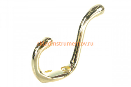 Мебельный крючок JET 586 двухрожковый, алюминий, золото CQ586A.002GP99