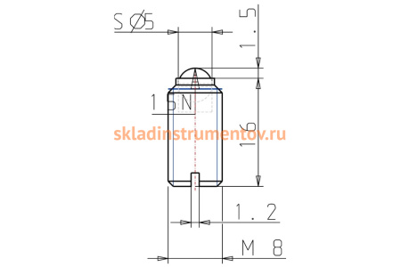 Пружинный фиксатор KIPP 10шт K0310.08
