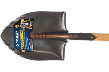 Штыковая лопата Зубр БЕРКУТ деревянный черенок с рукояткой, Профессионал 4-39507_z02