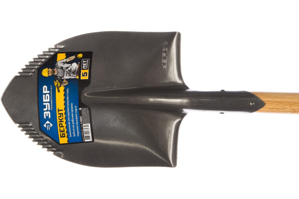 Штыковая лопата Зубр БЕРКУТ деревянный черенок с рукояткой, Профессионал 4-39507_z02