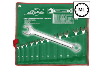 Набор ключей комбинированных 12 (33) предметов AIST 0011312A 00-00009253