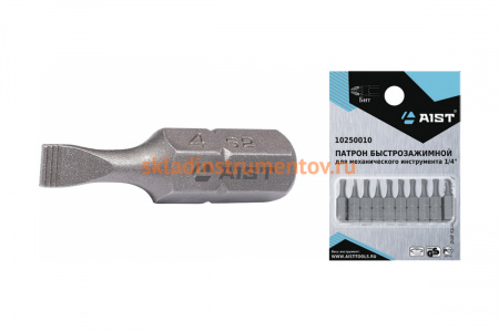 Шлицевой бит Aist 3 мм 1/4" 10 шт. 1172530S10 00-00003053