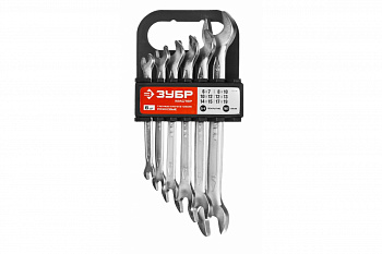 Набор рожковых гаечных ключей 6 шт 6 - 19 мм Зубр 27011-H6_z01