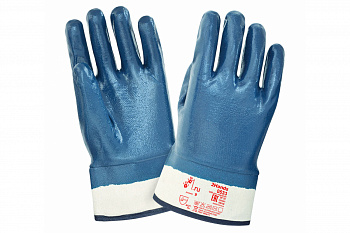 Перчатки 2Hands джерси/полное покрытие нитрилом, манжет крага 0533-10