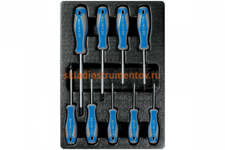 Ложемент для набора отверток 9-31909PR, PVC KING TONY 84714720B