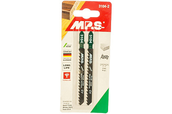 Пилки по дереву, фанере T144D (100х75х4.0 мм; 2 шт.) для лобзика MPS 3104-2