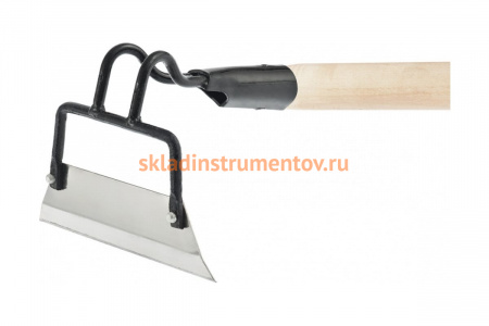 Мотыга из нержавеющей стали с черенком 200х50мм СИБРТЕХ Россия 62329
