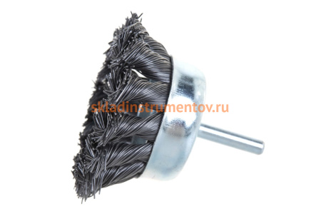 Кордщетка чашеобразная стальная витая 65 мм, в блистере ROCKFORCE RF-BCR125