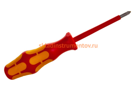 Набор диэлектрических отверток Wera, VDE, индикатор напряжения, подставка, 7 пердметов, WE-006147