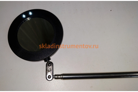 Смотровое круглое зеркало на телескопической рукоятке со светодиодной подсветкой WDK-65452 WIEDERKRAFT
