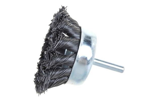 Кордщетка чашеобразная стальная витая 65 мм, в блистере ROCKFORCE RF-BCR125