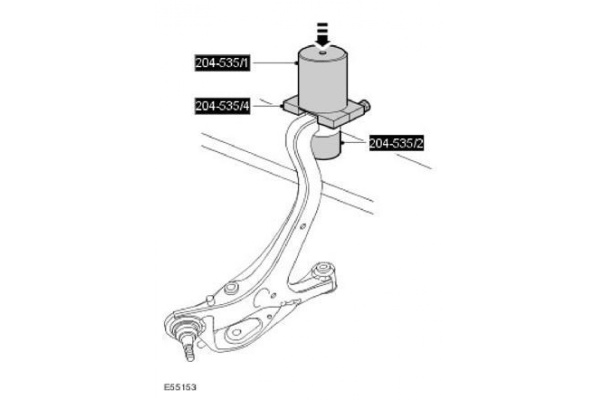 Набор для замены задних сайлентблоков поперечного рычага подвески Land Rover AIST 00-0002072