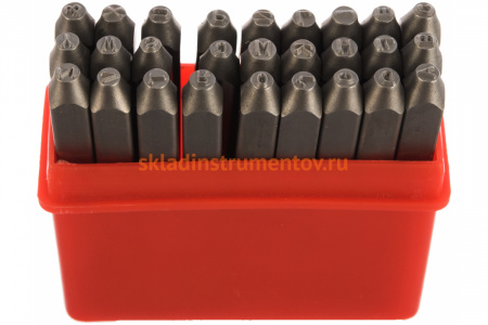 Буквенные клейма SITOMO N 2 латиница стальные 26914