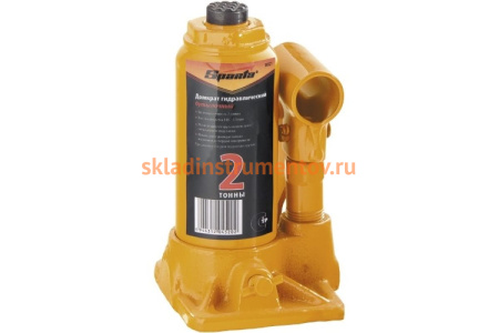 Гидравлический бутылочный домкрат SPARTA 2 т, h подъема 148–278 мм 50321