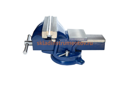 Поворотные слесарные тиски GRIFF 140 мм, стальные, с наковальней 11кг g164008