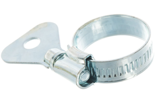 Металлические, червячные хомуты СИБРТЕХ 16-25мм, ширина 10мм, W1, с металлическим ключом, 2шт 476507