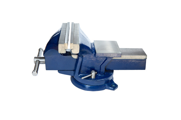 Поворотные слесарные тиски GRIFF 140 мм, стальные, с наковальней 11кг g164008