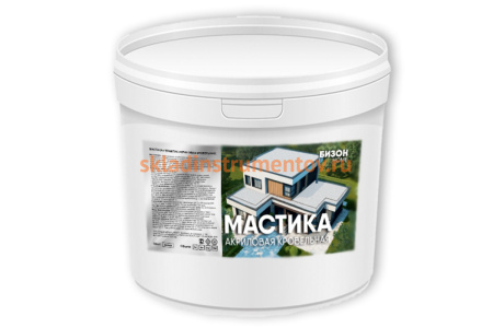 Кровельная мастика-герметик Бизон 15 кг 904415