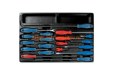 Ложемент для набора отверток 9-31919MR, PVC KING TONY 84712520B