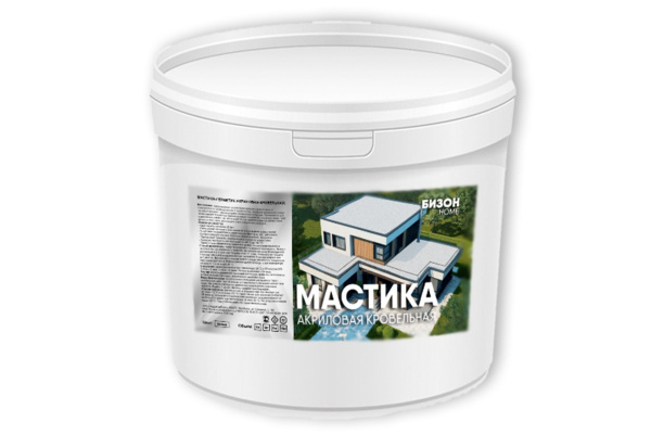 Кровельная мастика-герметик Бизон 15 кг 904415