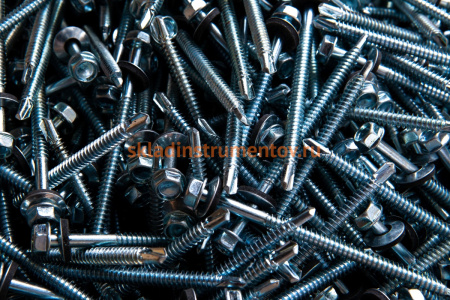 Саморезы Зубр для крепления кровельных материалов к металлическим конструкциям, оцинкованные, 6,3x100 мм, 500шт 4-300310-63-100