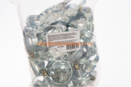 Металлический хомут СИБРТЕХ 20-32 мм 50 шт ширина 9 мм 47559