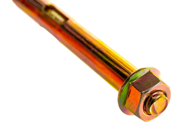 Анкерный болт с гайкой Зубр 10 x 77 мм, 40 шт, желтопассивированный, Профессионал 302342-10-077