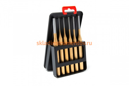 Набор выколоток, 6 предметов, в металлическом футляре ROCKFORCE RF-50613H
