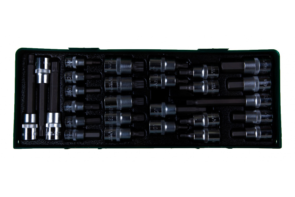 Набор торцевых головок с вставками 3/8" и 1/2"DR 27 предметов (ложемент) Jonnesway S06H427ST (S06H427SP)