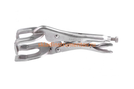 Ручной двойной зажим, точечная фиксация, 225 мм СИБРТЕХ 18429