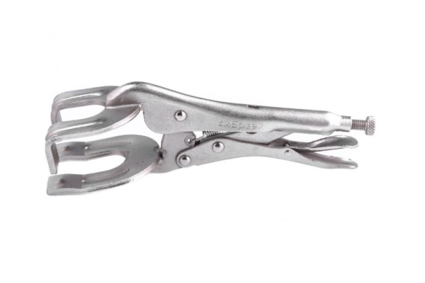 Ручной двойной зажим, точечная фиксация, 225 мм СИБРТЕХ 18429