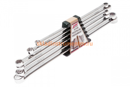 Набор накидных удлиненных 12-гранных ключей 10-21 мм, 6 предметов JTC-3219S