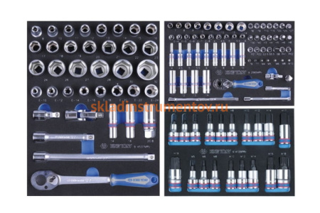 Набор инструментов в красной тележке KING TONY 235 предметов 934-235MMR