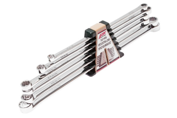 Набор накидных удлиненных 12-гранных ключей 10-21 мм, 6 предметов JTC-3219S