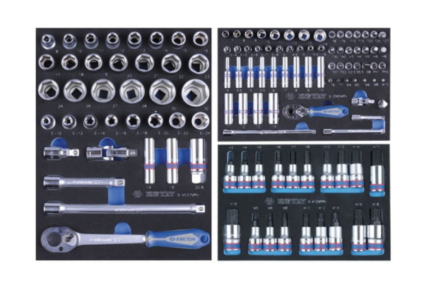 Набор инструментов в красной тележке KING TONY 235 предметов 934-235MMR