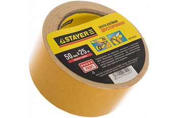Лента клеящая двухсторонняя (50 мм; 25 м) Stayer 1221-50-25