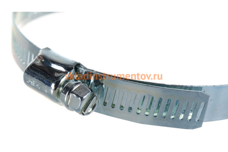 Хомуты Зубр ЭКСПЕРТ оцинкованные, просечная лента 12 мм, 91-114 мм, 2 шт. 37805-091-114-2